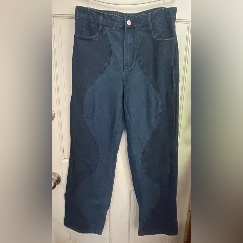 Le Lis Wavy Two Toned Jeans